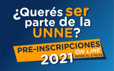 Inició el período de PREINSCRIPCIONES 2021 para las carreras de la #UNNE